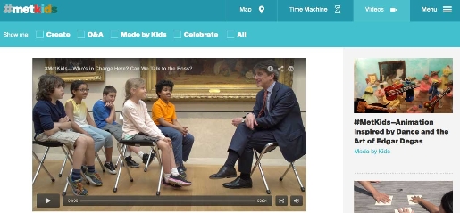 MetKids, il sito per bambini del Metropolitan Museum
