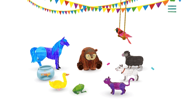 app L'orso bruno e la parata di animali di Eric Carle